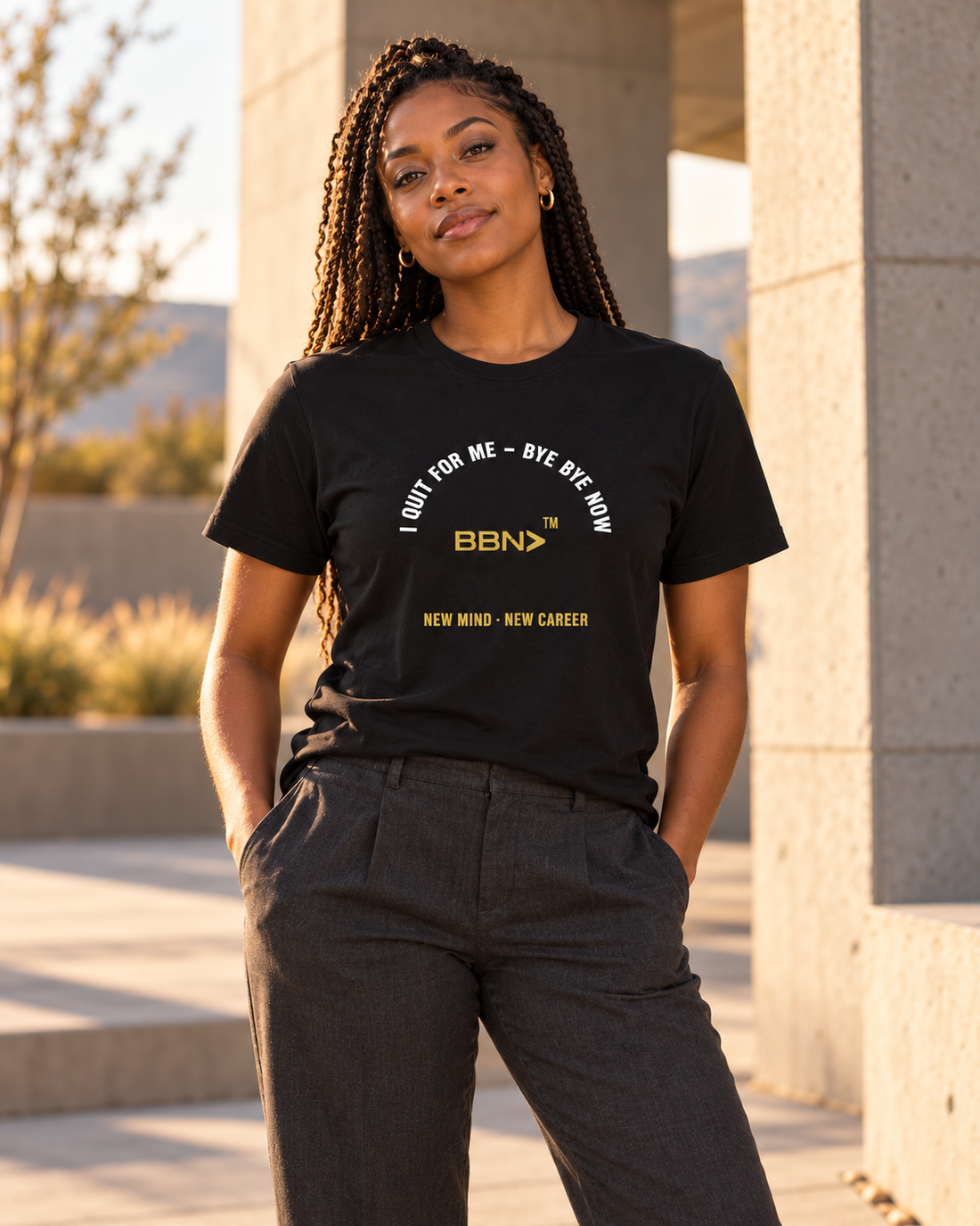 BBN lifestyle styling concept — Three Everyday Ways to Style a BBN Statement Tee (AI-generated image)